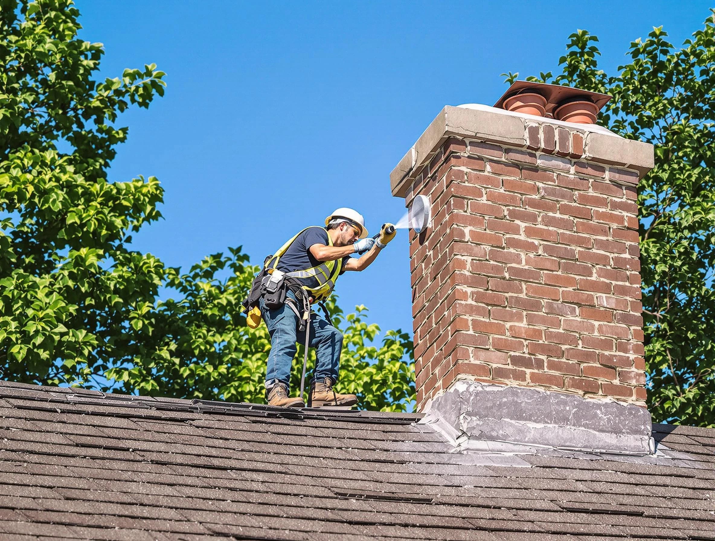 Pinson Chimney Sweep performing an inspection with advanced tools in Pinson, AL
