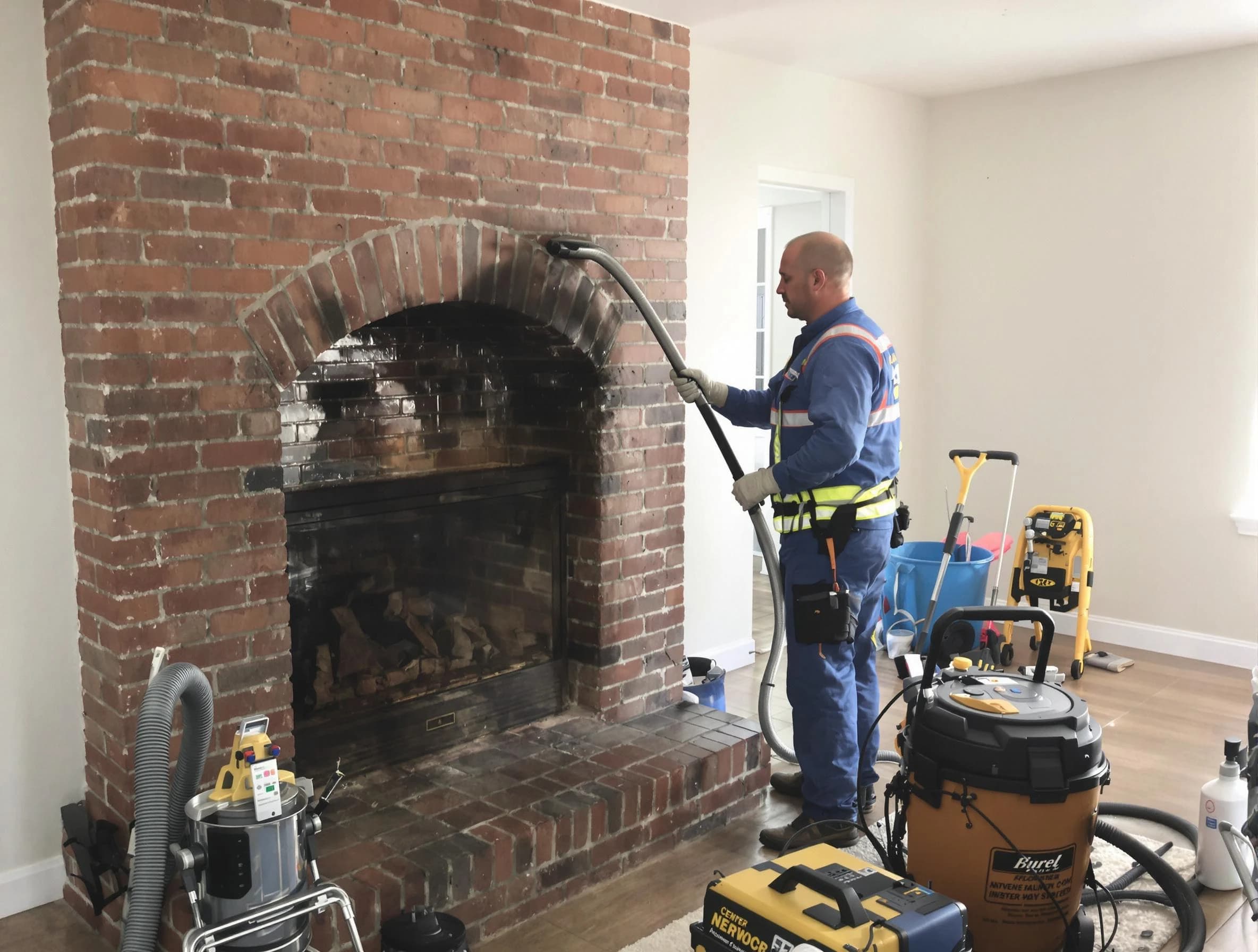 Pinson Chimney Sweep expert performing detailed chimney sweep in Pinson, AL