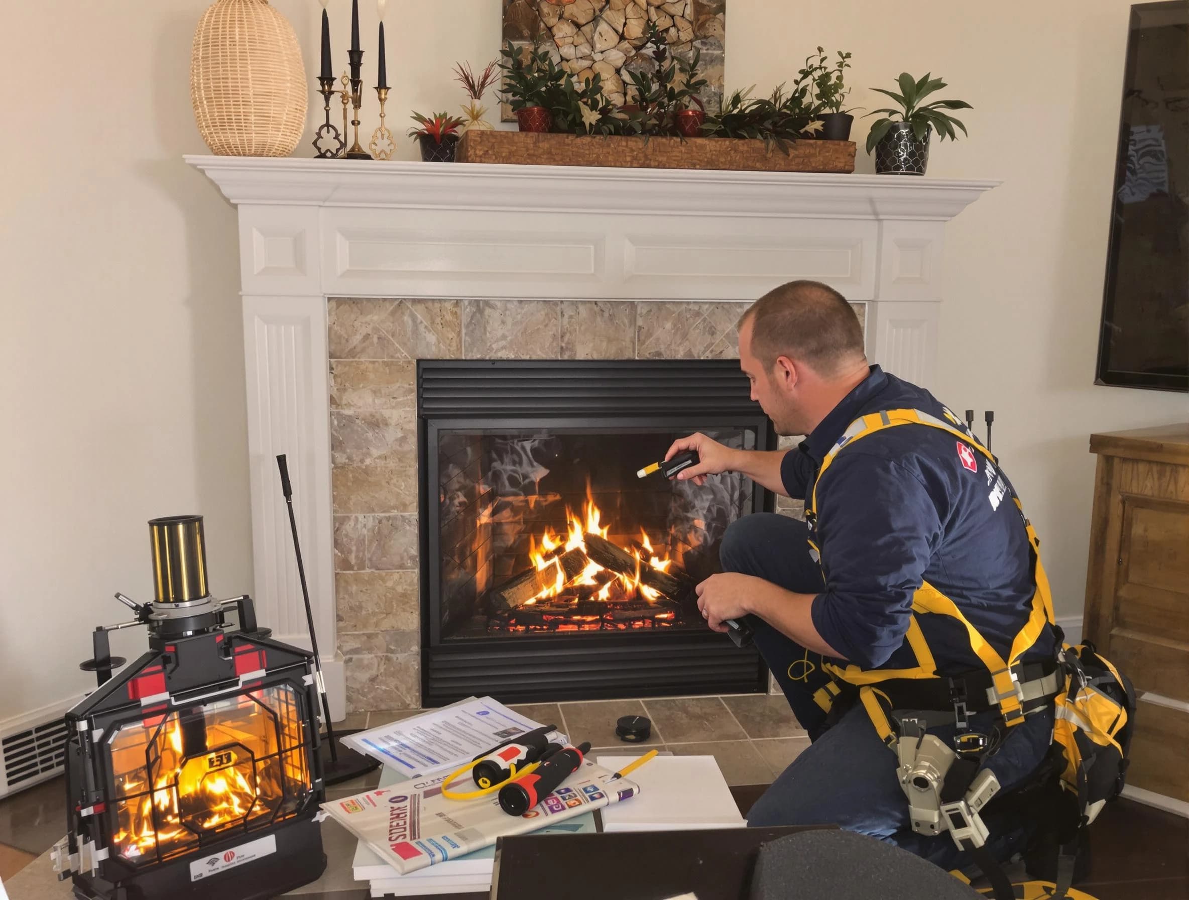 Safety-focused fireplace inspection by Pinson Chimney Sweep in Pinson, AL