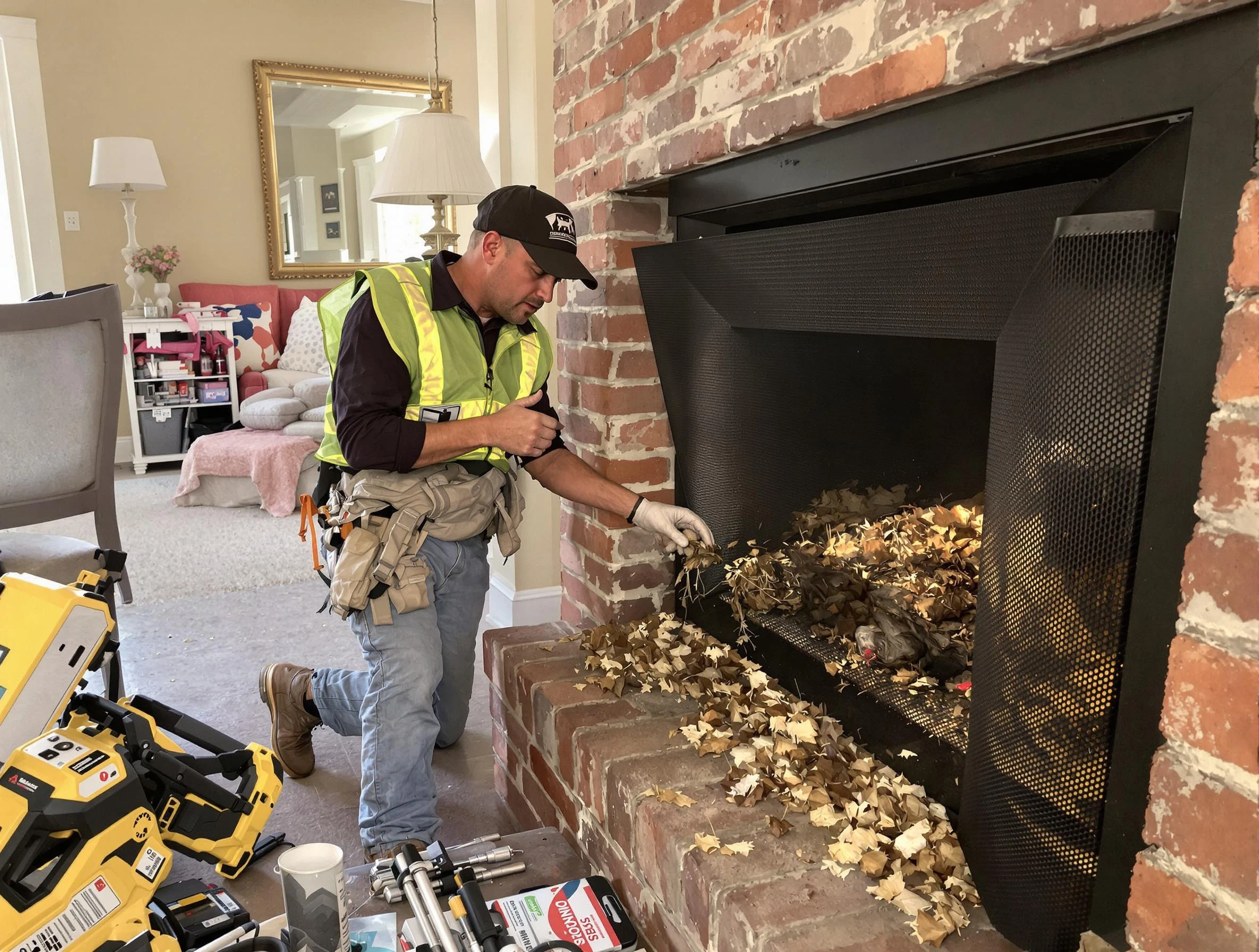 Safe screening installation by Pinson Chimney Sweep in Pinson, AL